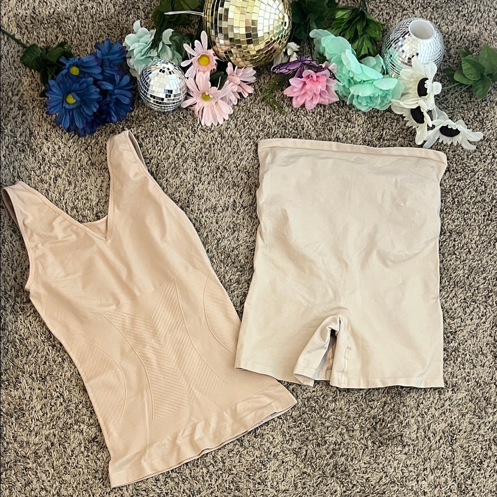 Beige Shapewear Set Belly Bandit